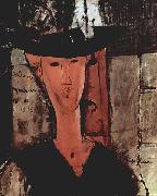 Amedeo Modigliani Dame mit Hut Sweden oil painting artist